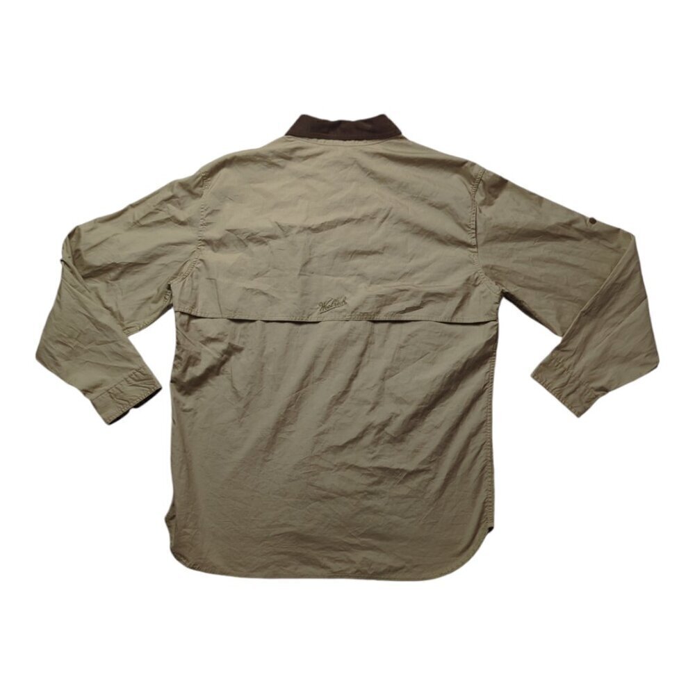 WOOLRICH Size L Men's Hunting Shooting Shirt Insulated Pads  Khaki Sportsman - Picture 4 of 13